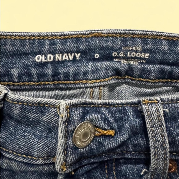 Old Navy Dark Blue Straight Leg Jeans - Picture 4 of 4